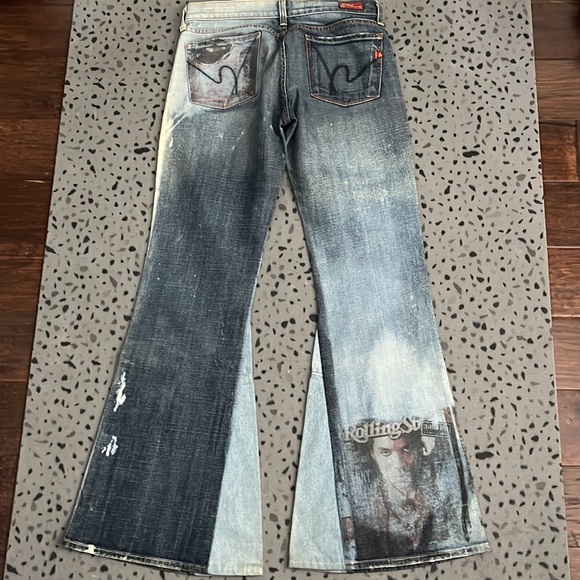 Custom Citizens if Humanity Lenny Kravitz Upcycled Autographed Jeans - Picture 5 of 8